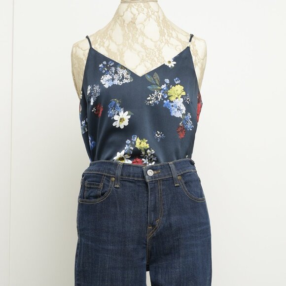 Banana Republic Essential Tank Top, Size M, dark blue with flowers - Picture 5 of 6